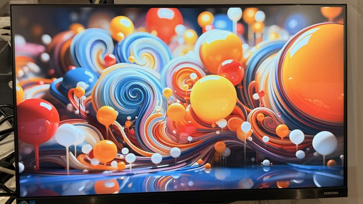 Samsung 24" LF24T450F Computer Screen PC Monitor - Image 1