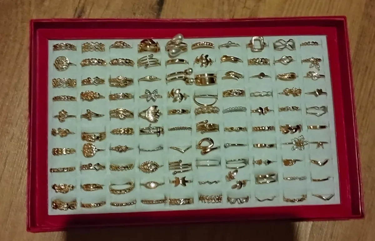 Gold Costume Rings - Image 1