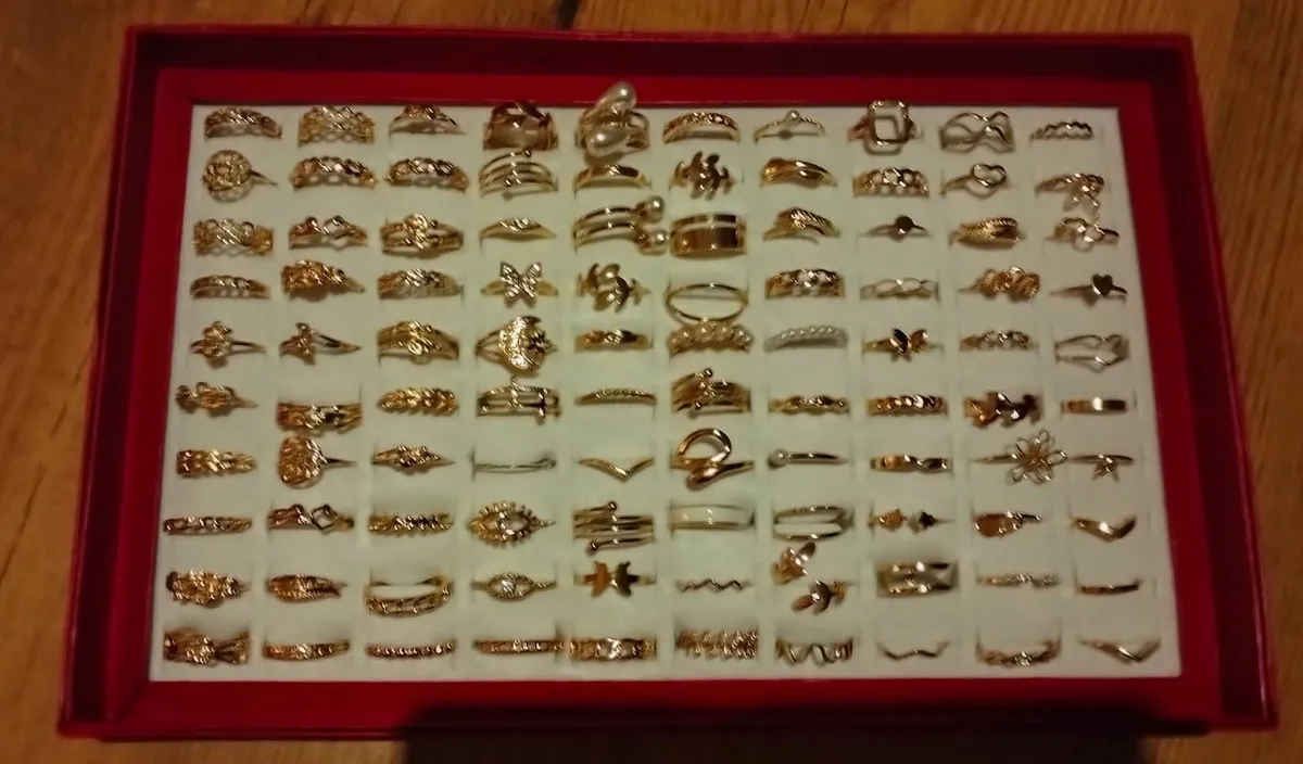 Gold Costume Rings - Image 2