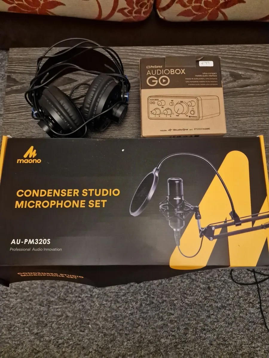 Headset  aufio box and condenser studio microphone - Image 2