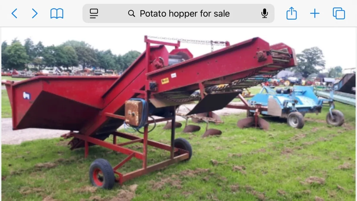 farm machinery - potato hopper