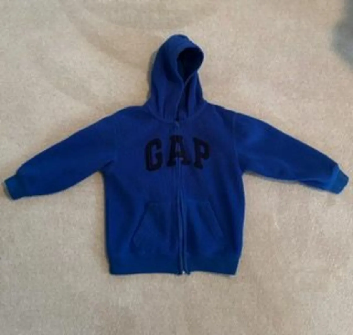 Gap Blue Fleece Hoody age 6-7 - Image 1
