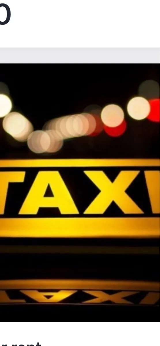 Taxi plate for rent
