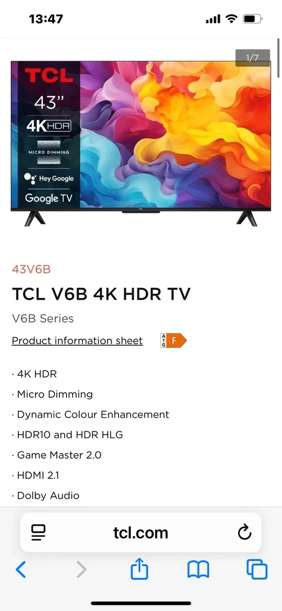 43” TLC 4K HDR TV - Image 3