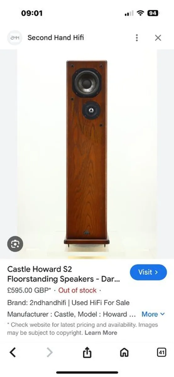 Castle Howard S 2 speaker - Image 1