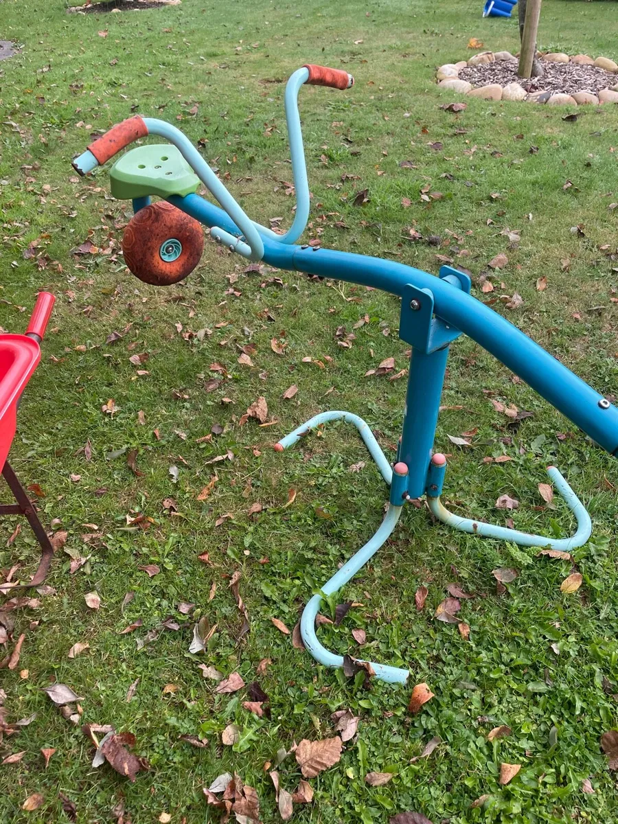 Kids see saw roundabout and wheel barrow - Image 3