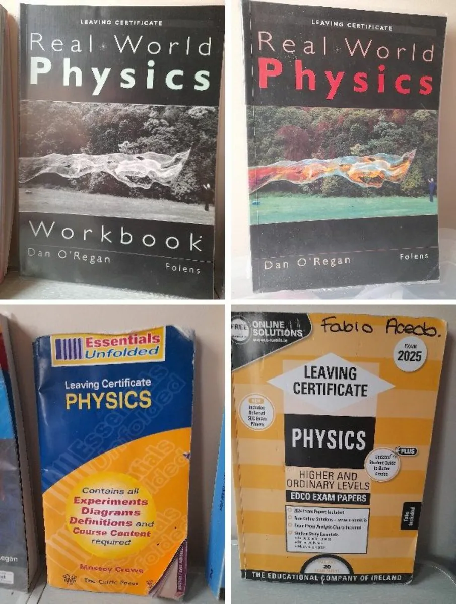 Physics texbooks leaving certd