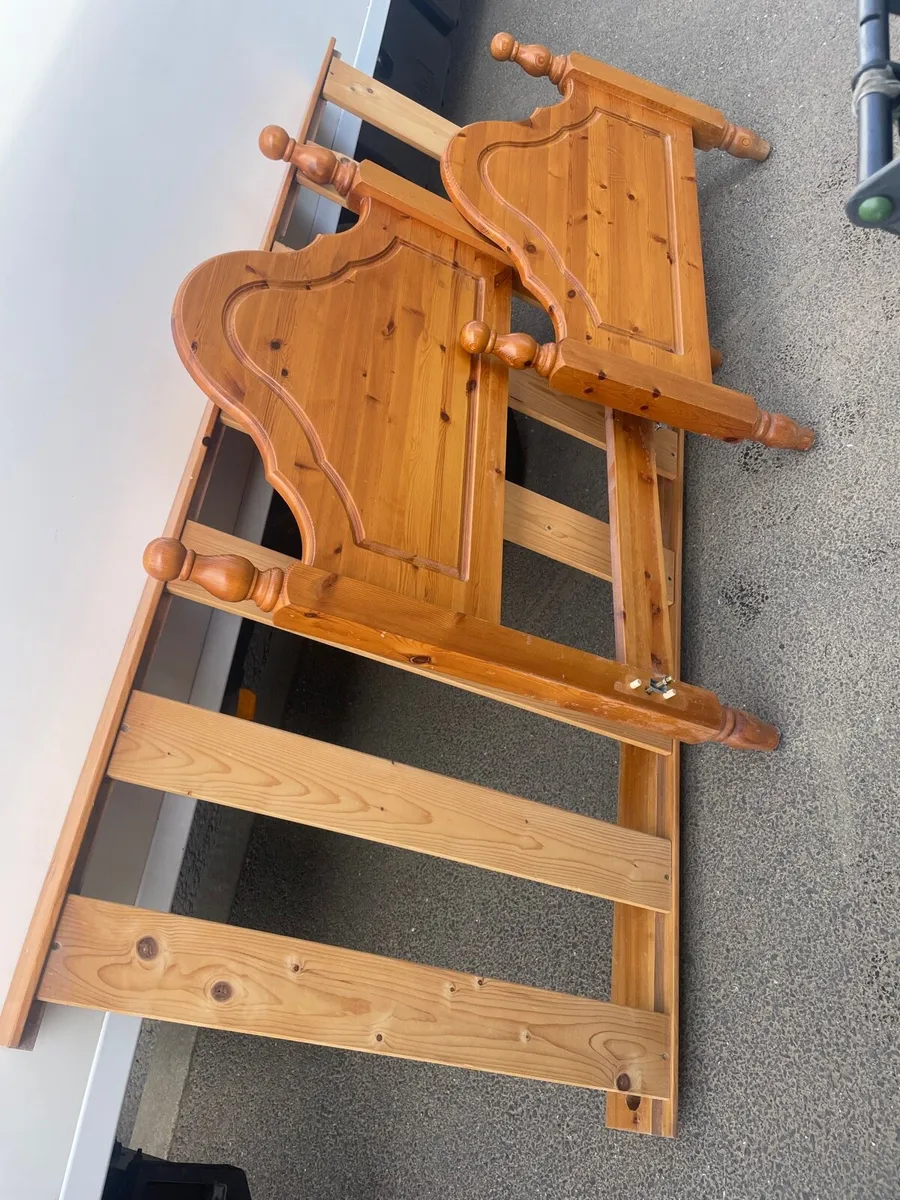 Wooden single bed frame - Image 1