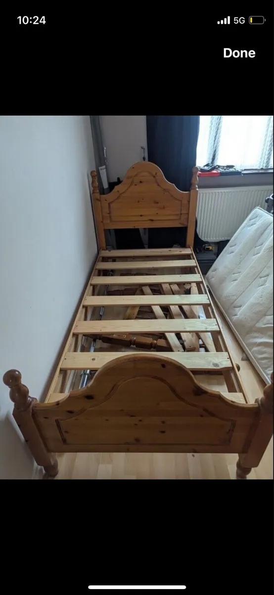 Wooden single bed frame - Image 3
