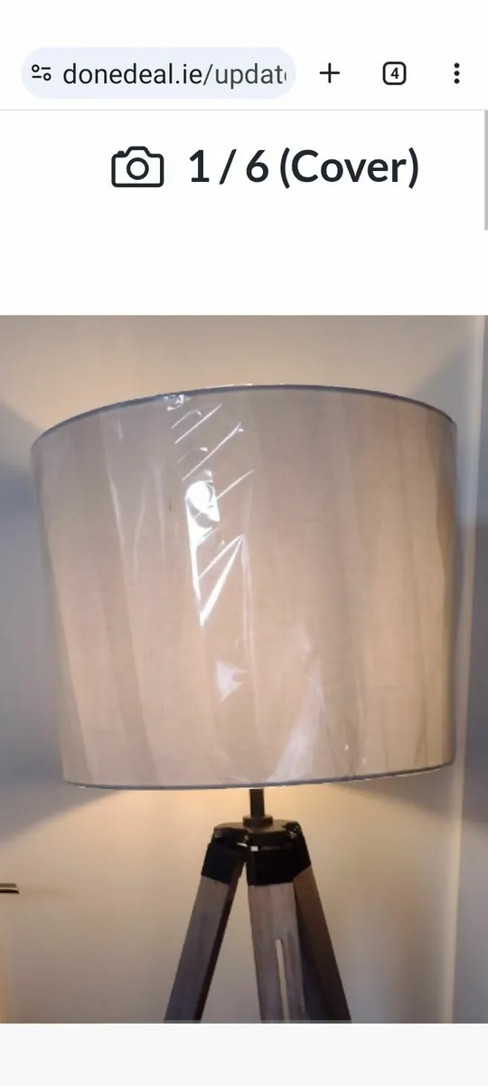 New large white lamp/ceiling shade - Image 2