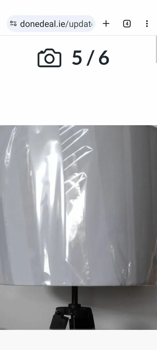 New large white lamp/ceiling shade - Image 1