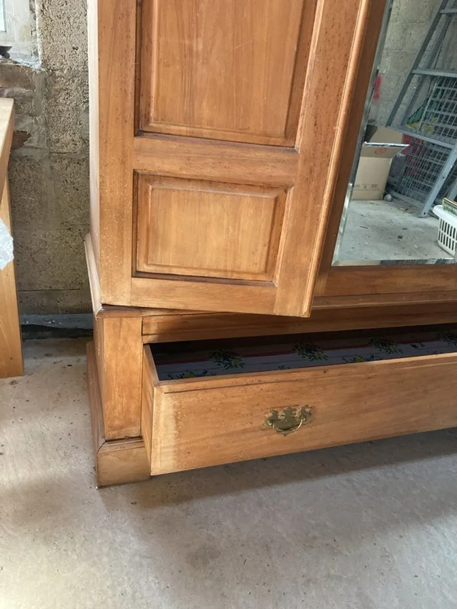 A Beautiful Pine Victorian Wardrobe - Image 3