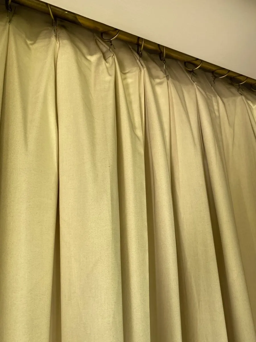 Cotton Curtains Bespoke made 7ft drop approx. - Image 3