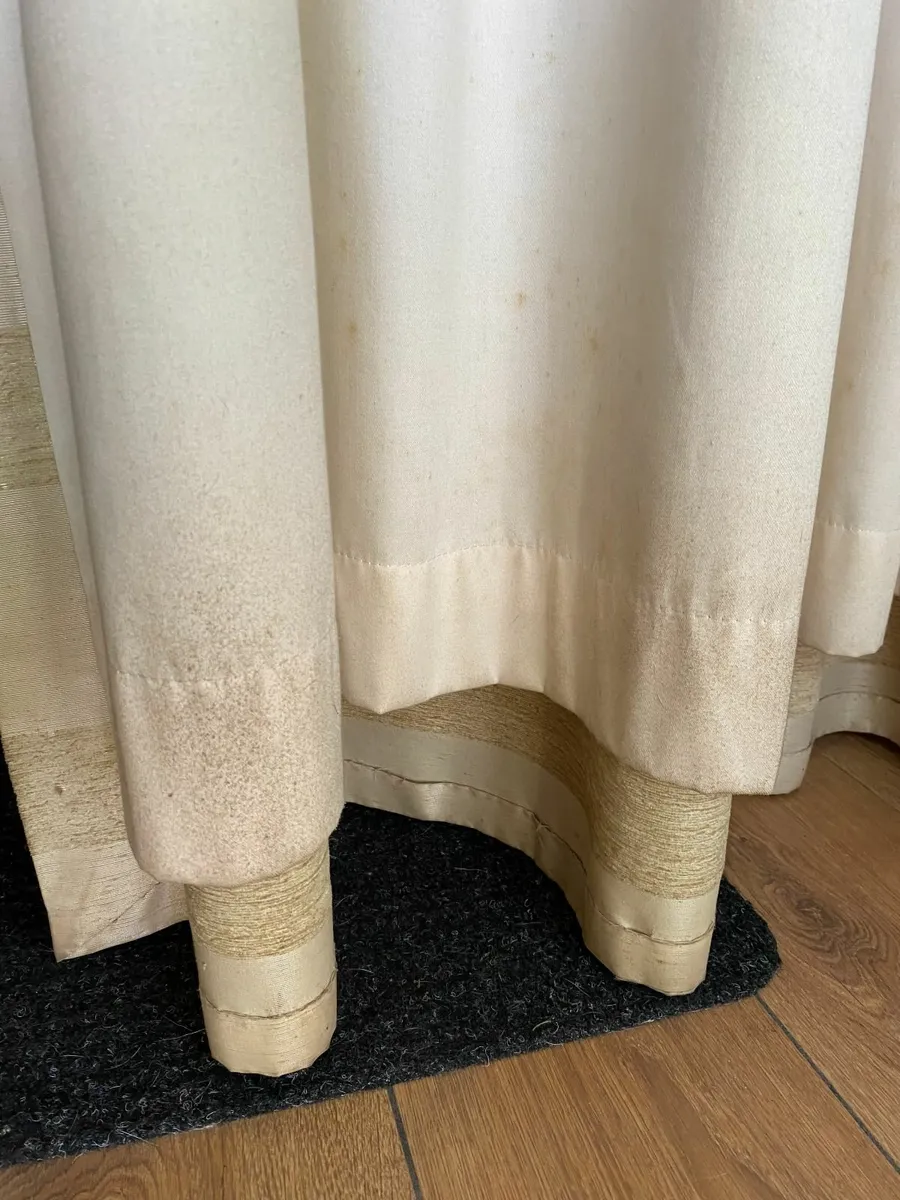 Cotton Curtains Bespoke made 7ft drop approx. - Image 4