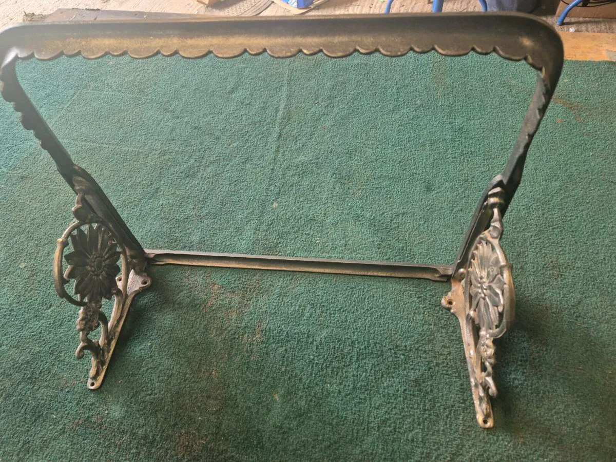 Antique Victorian Cast Iron Shelf. - Image 2