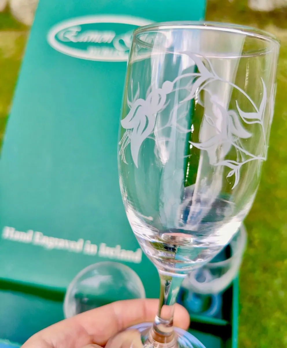 BNIB: Vintage Eamon Wine Glass (6pc Set) Ireland M - Image 2