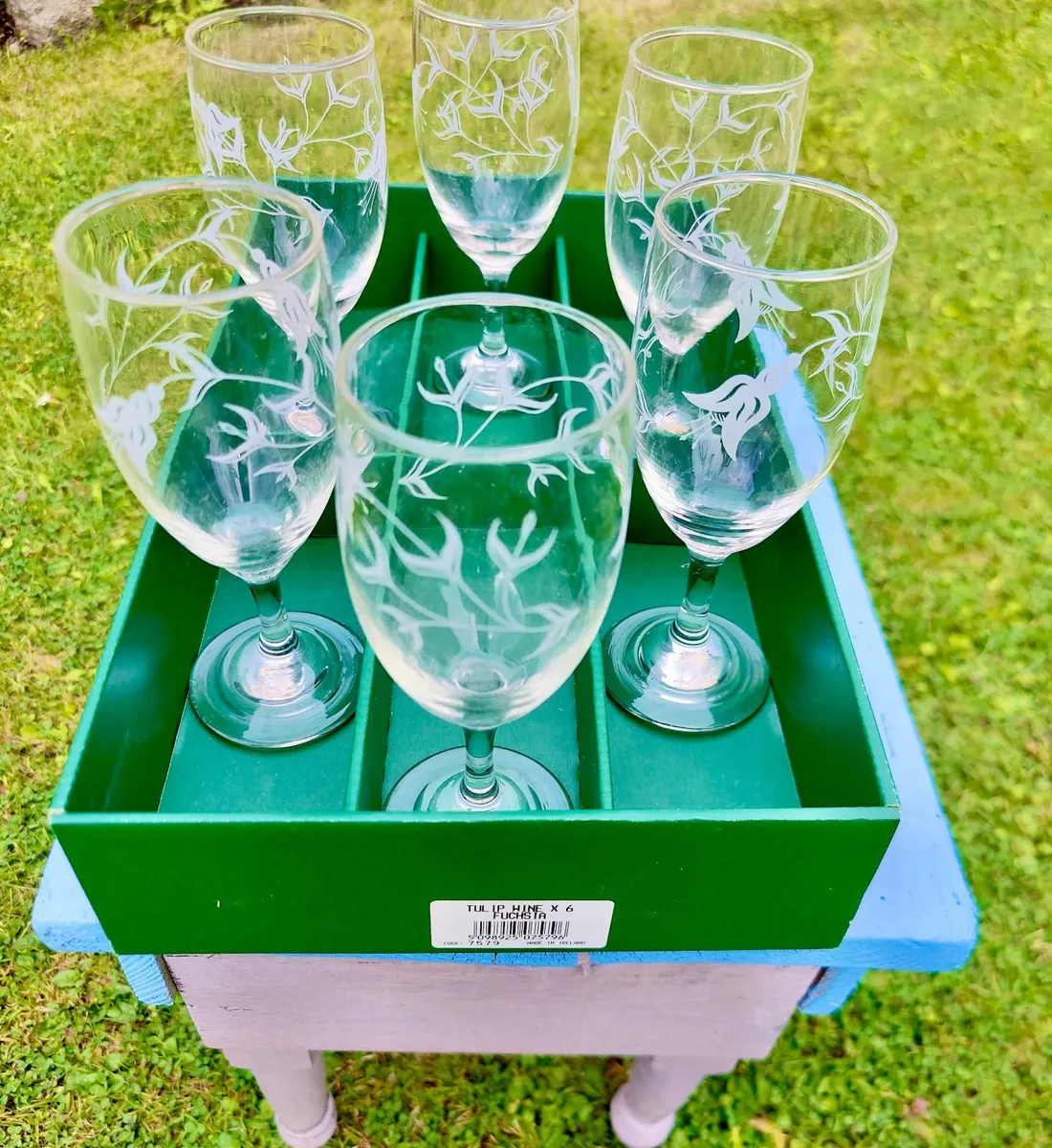 BNIB: Vintage Eamon Wine Glass (6pc Set) Ireland M - Image 4