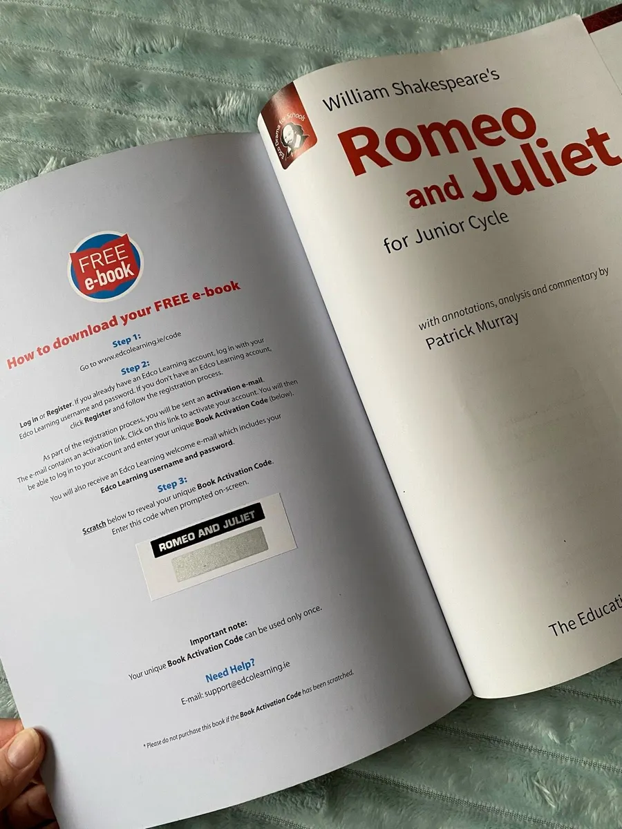 Junior cycle English Romeo and Juliet Textbook & - Image 3