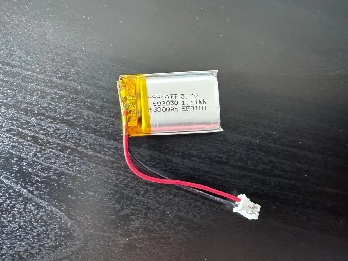 3.7v 300mAh battery