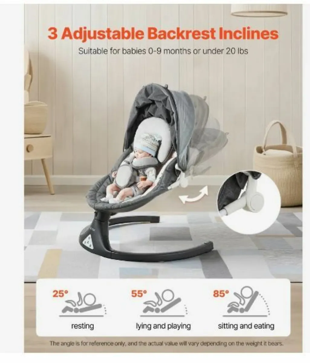 Baby Swing for Infants 5 Speeds - Image 1