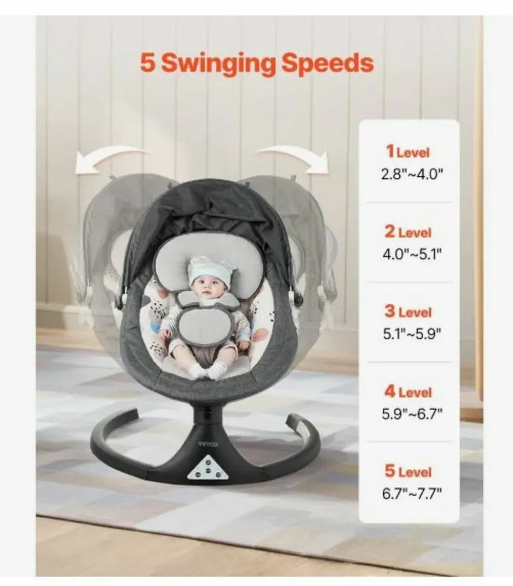 Baby Swing for Infants 5 Speeds - Image 2