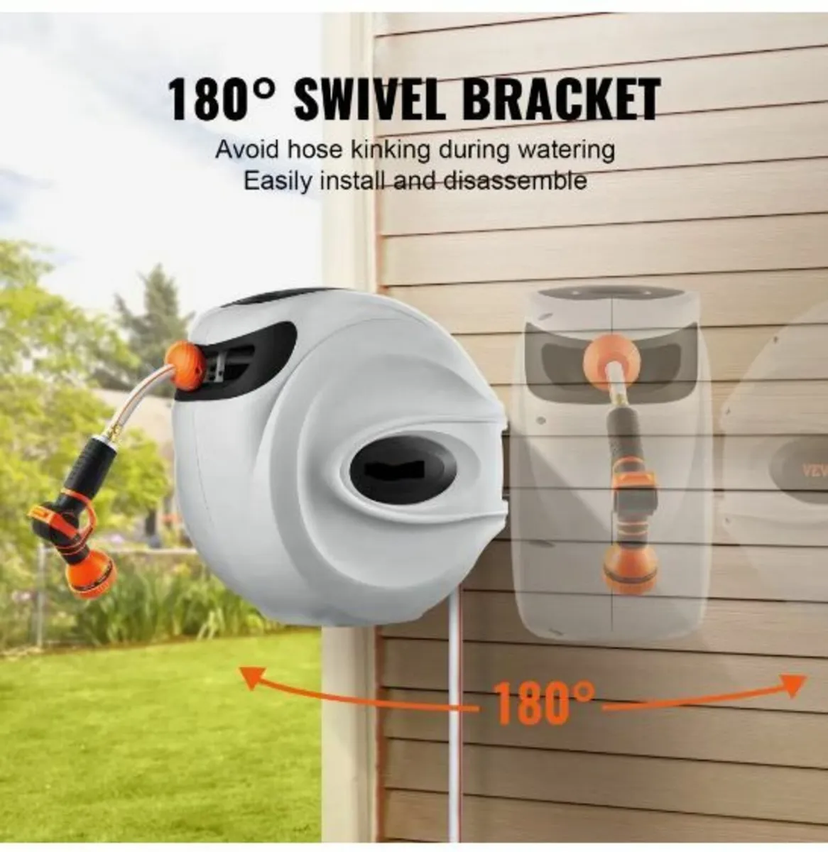 Retractable Hose Reel Water Hose Reel - Image 2