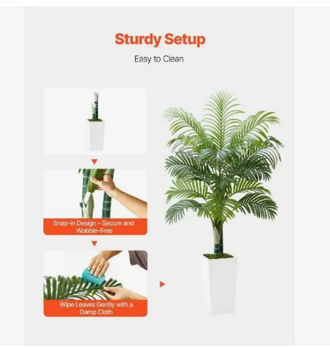1524 mm Artificial Areca Palm Tree - Image 3
