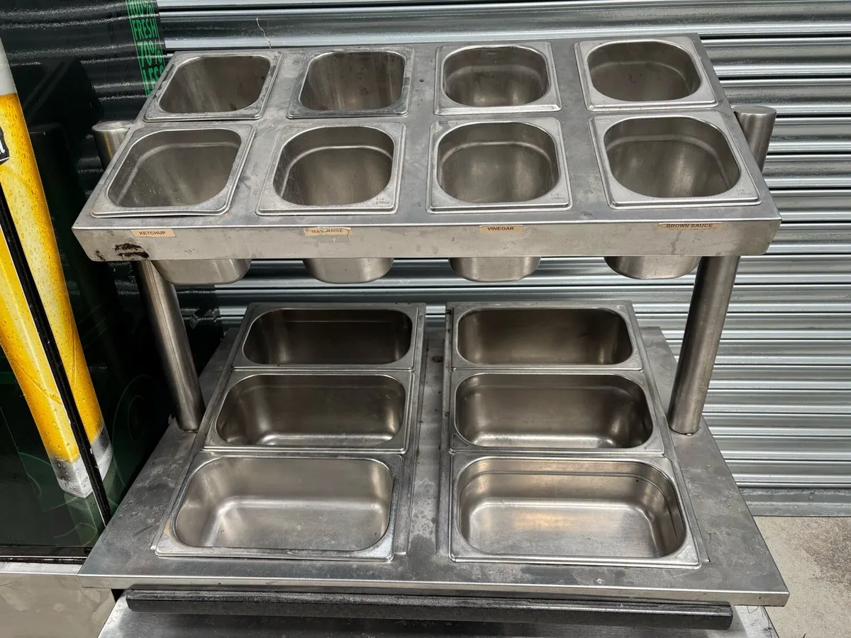 Stainless Plate Warmer Condiment set - Image 2