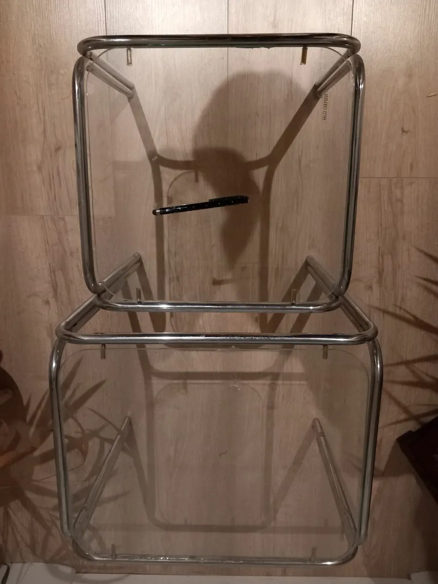 Aluminium and glass tables - Image 2