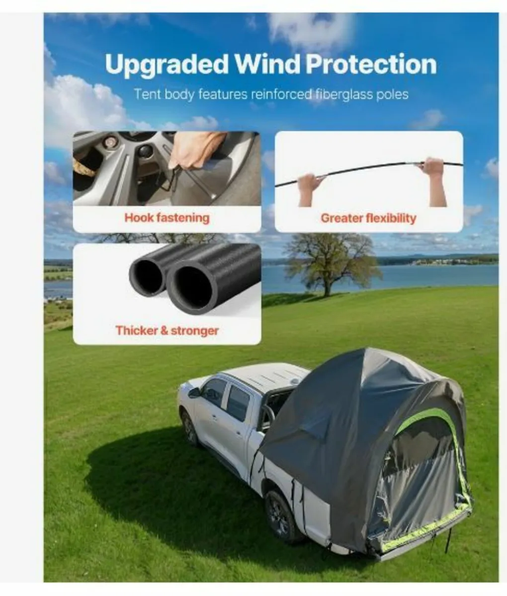 Truck Tent 6.4-6.7ft Waterproof - Image 2