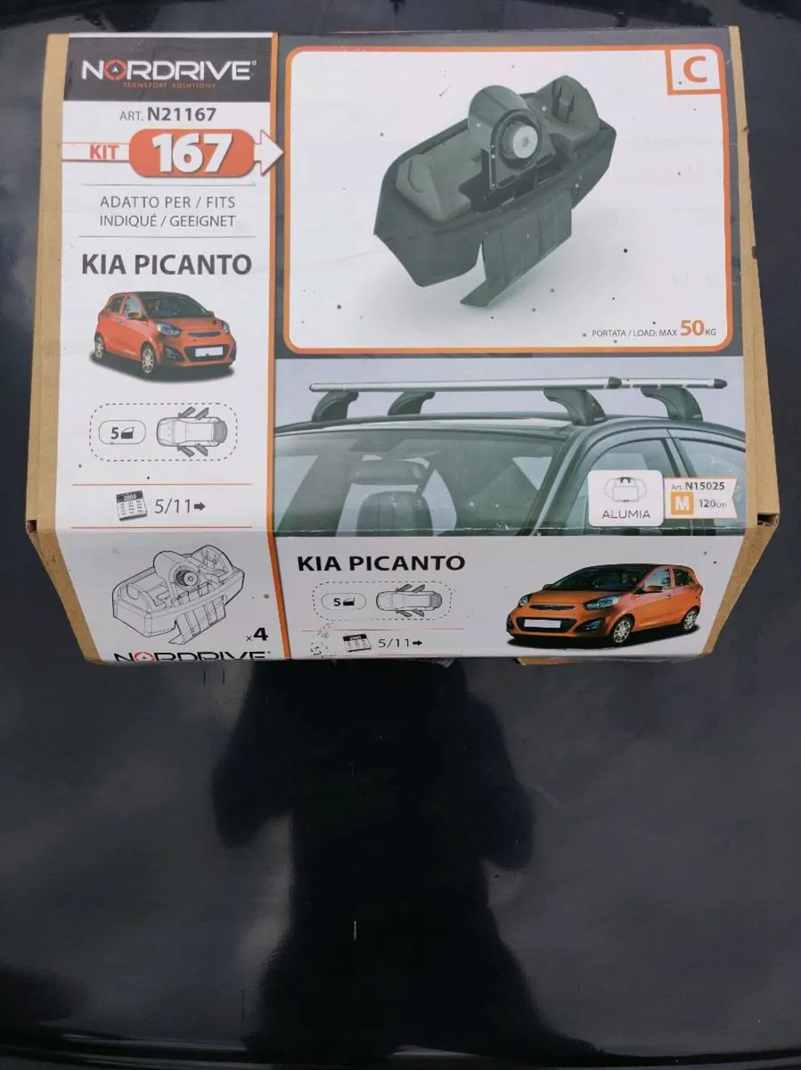 Kia Picanto roof luggage box - Image 2