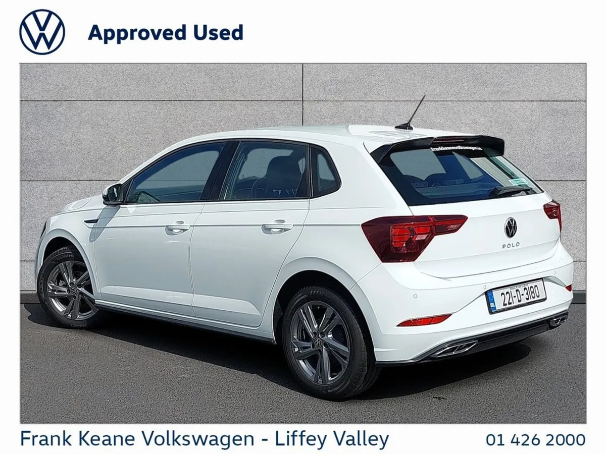 Volkswagen Polo R-line 1.0tsi 95bhp  pure White - Image 3