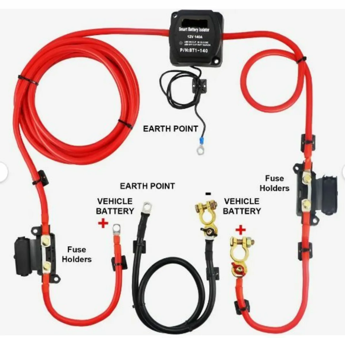 Split Charge Relay Kit, 6mtr 12V - Image 4