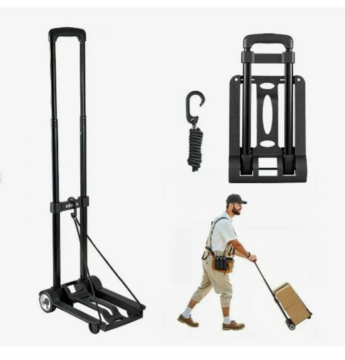 Folding Hand Truck 110 lbs Platform Cart - Image 1
