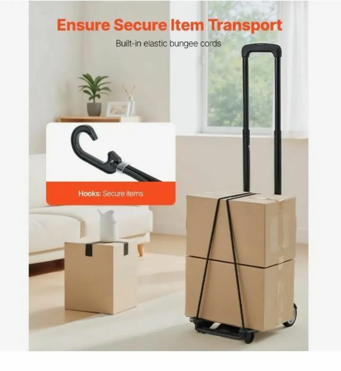 Folding Hand Truck 110 lbs Platform Cart - Image 4