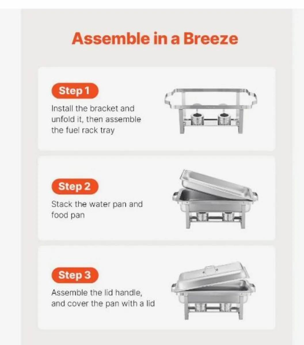Chafing Dish Buffet Set 4 Pieces - Image 2