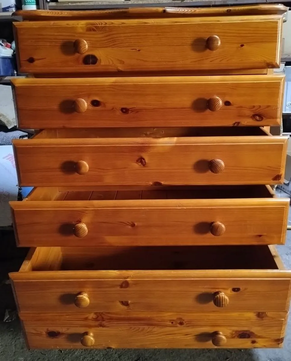 Pine Chest of Drawers - Image 1