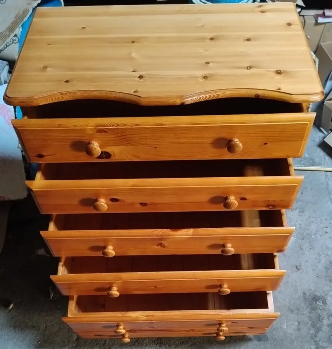 Pine Chest of Drawers - Image 4