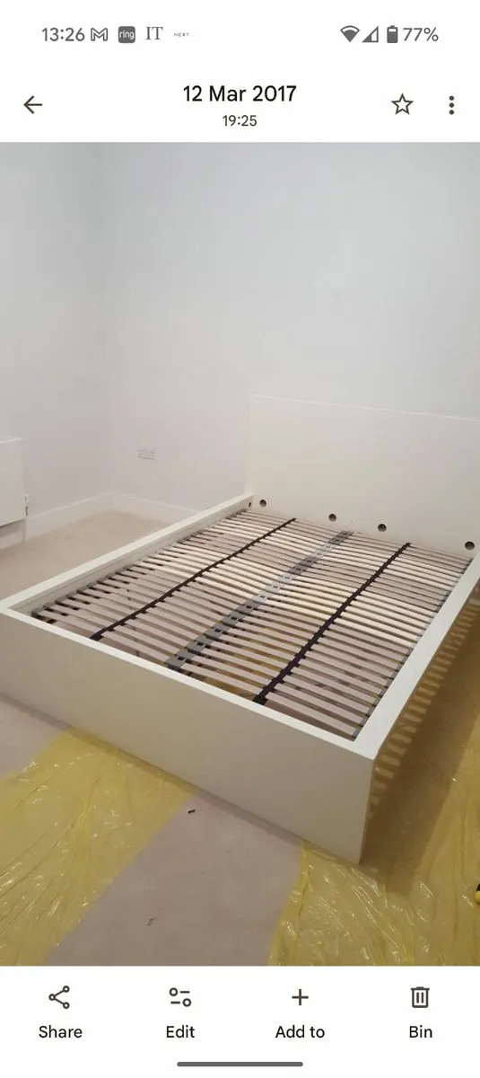 Ikea Malm double bed 140x200 - Image 1