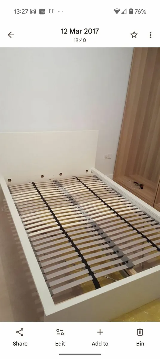 Ikea Malm double bed 140x200 - Image 2