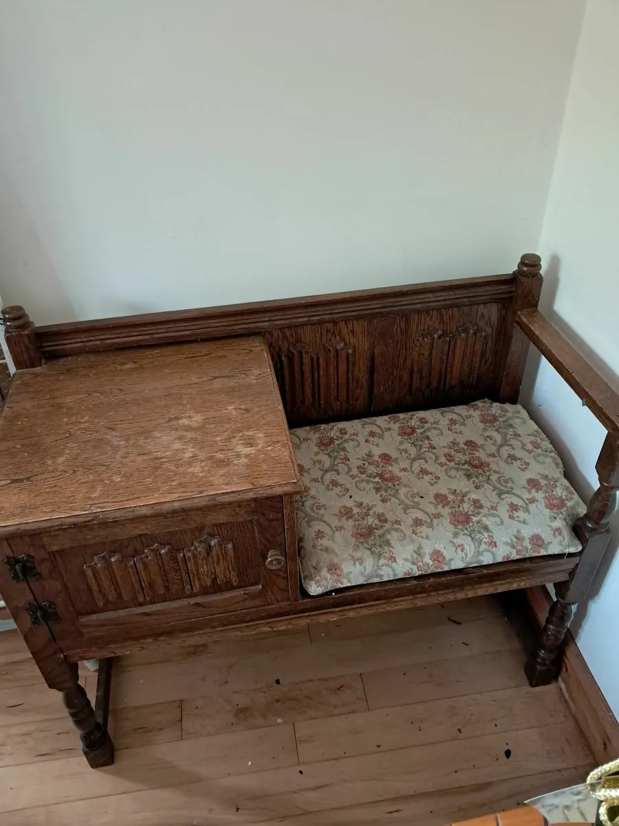 Hallway table and chair - Image 2
