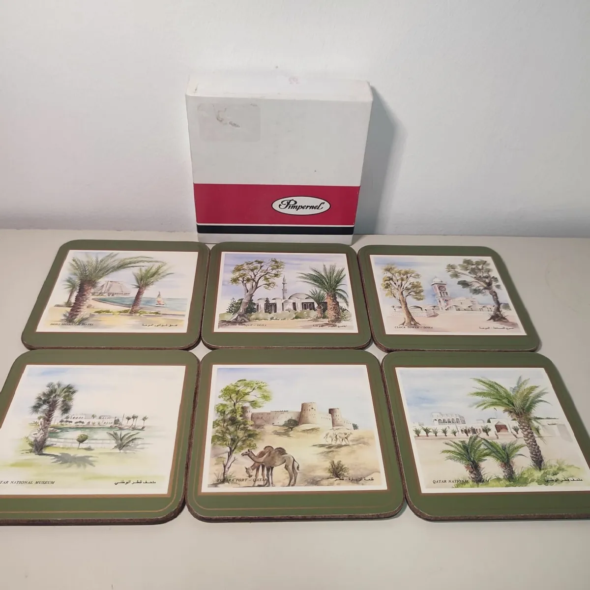 Vintage Pimpernel Drinks Coasters Set of 6  Qatar - Image 1