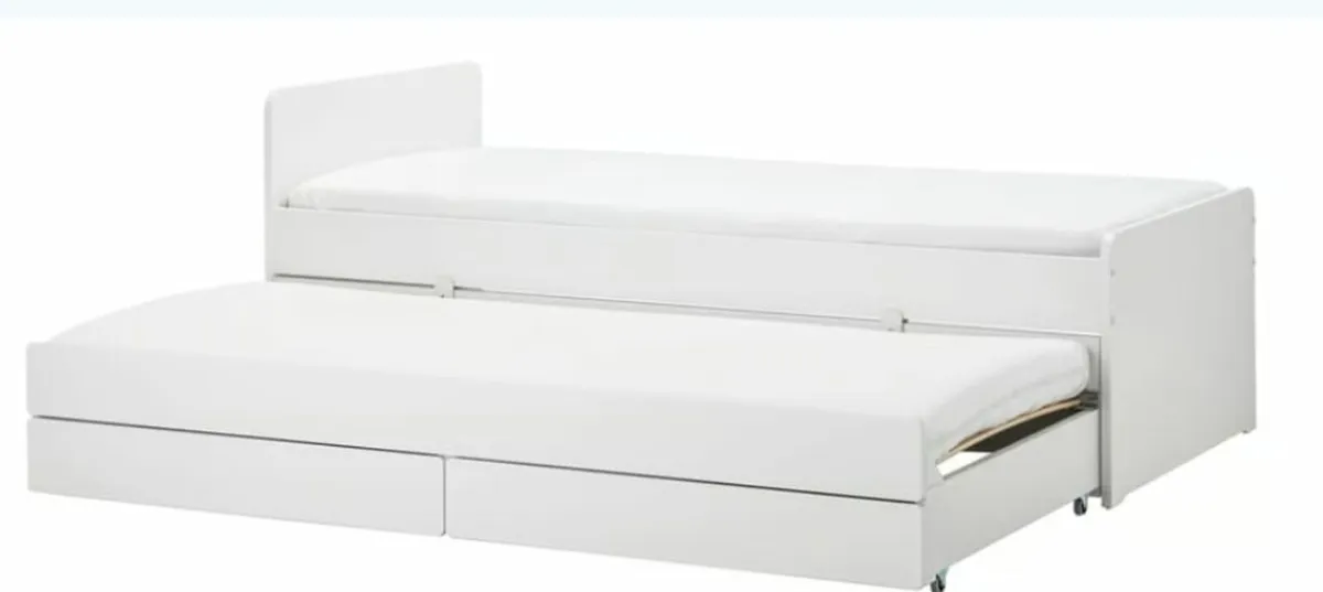 Ikea bed frame with underbed and storage - Image 1