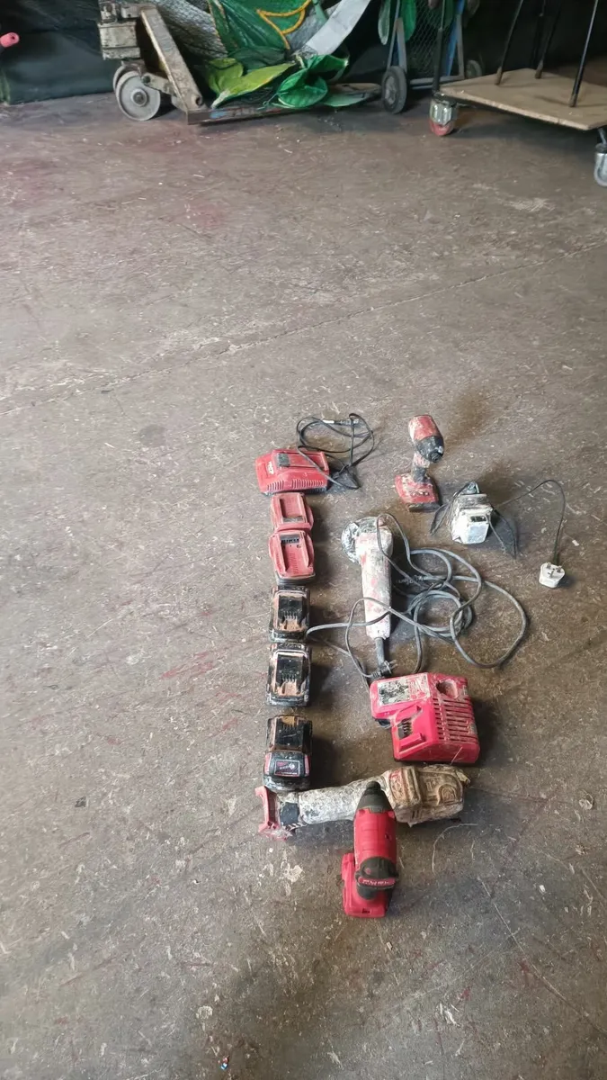 Battery powered drills and grinder - Image 1