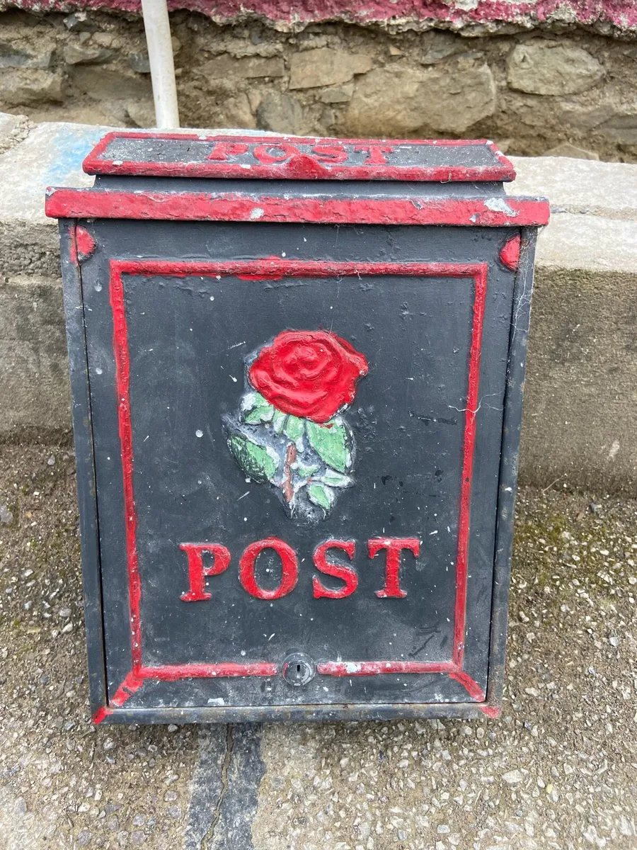 Metal post box
