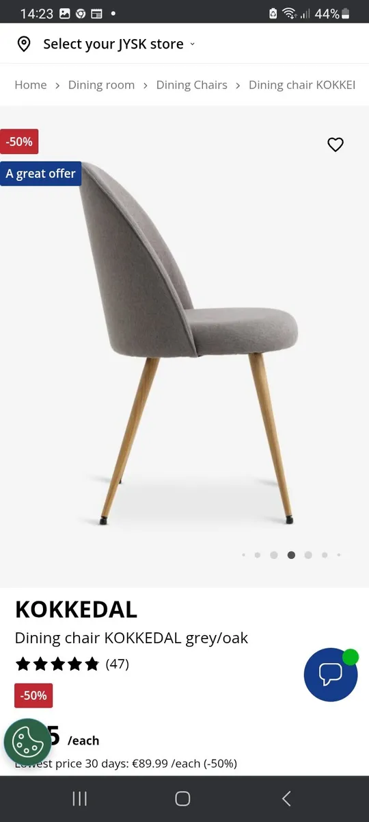 DINING CHAIRS X2 (UNUSED) - Image 3