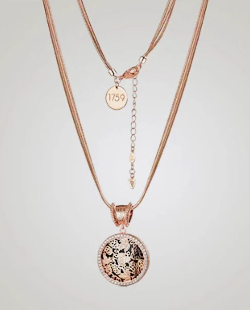 Newbridge Silver Guinness Rose Goldplated Pendant - Image 1