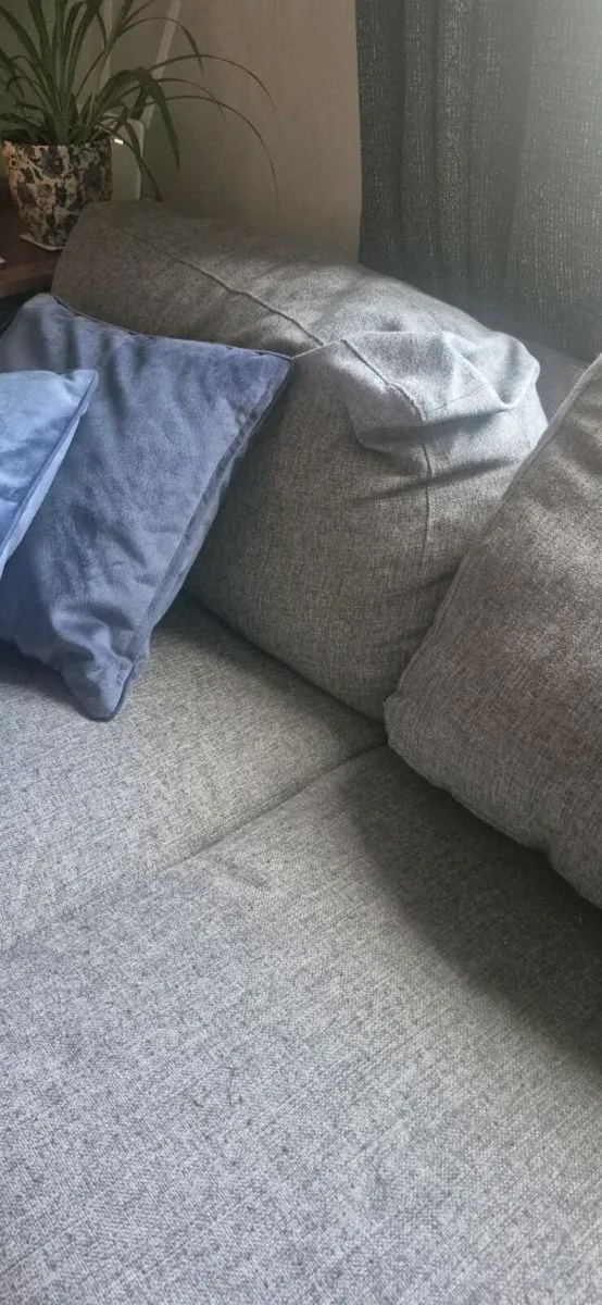 Grey 3 Seater JYSK Sofa - Image 2