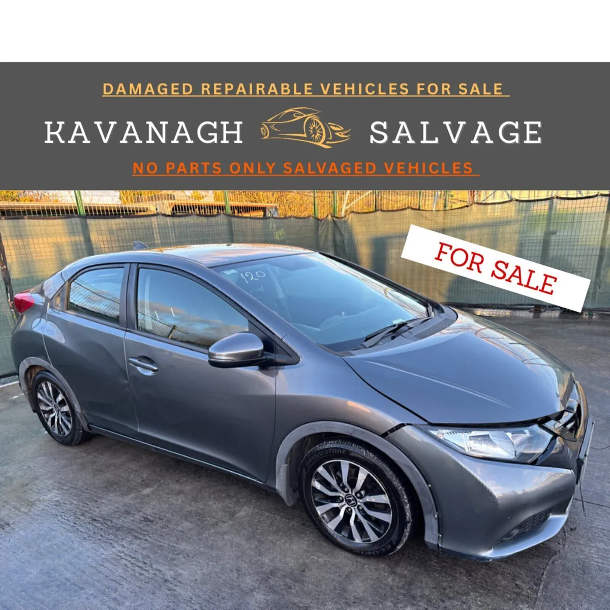 *2013 Honda Civic light damage - Image 1