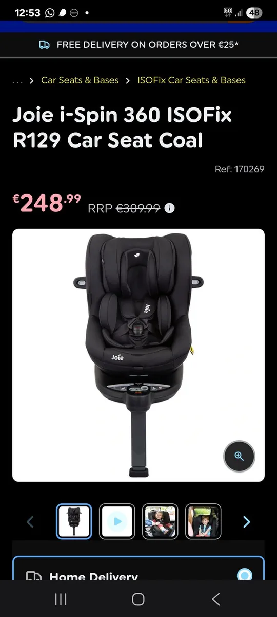 Joie 360 with isofix